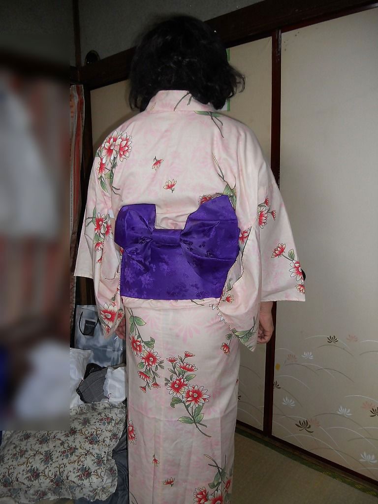 Dildo and rope play of wearing kimono  #23779448