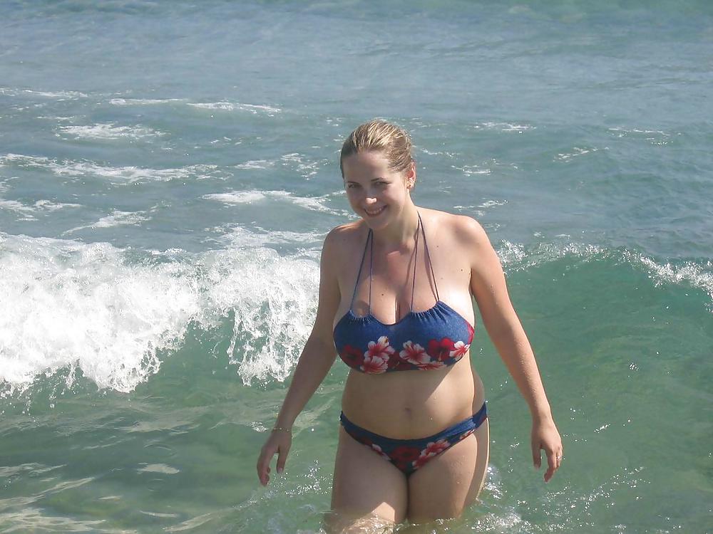 Chubby amateur in swimsuit #36045150