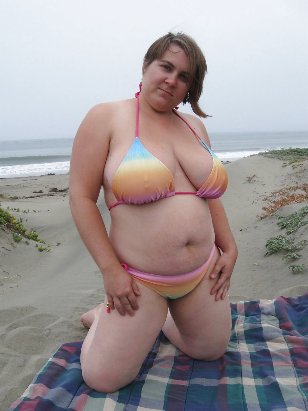 Chubby amateur in swimsuit #36045207