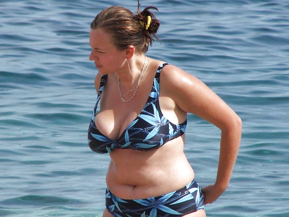 Chubby amateur in swimsuit #36045232