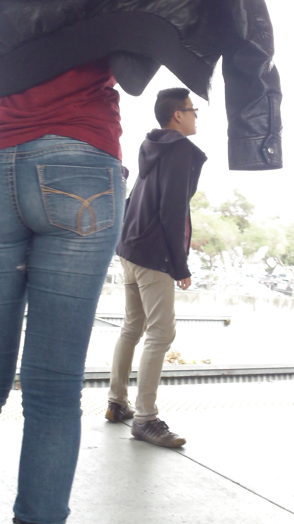 Sexy tight teen ass & butt in blue jeans #23556494