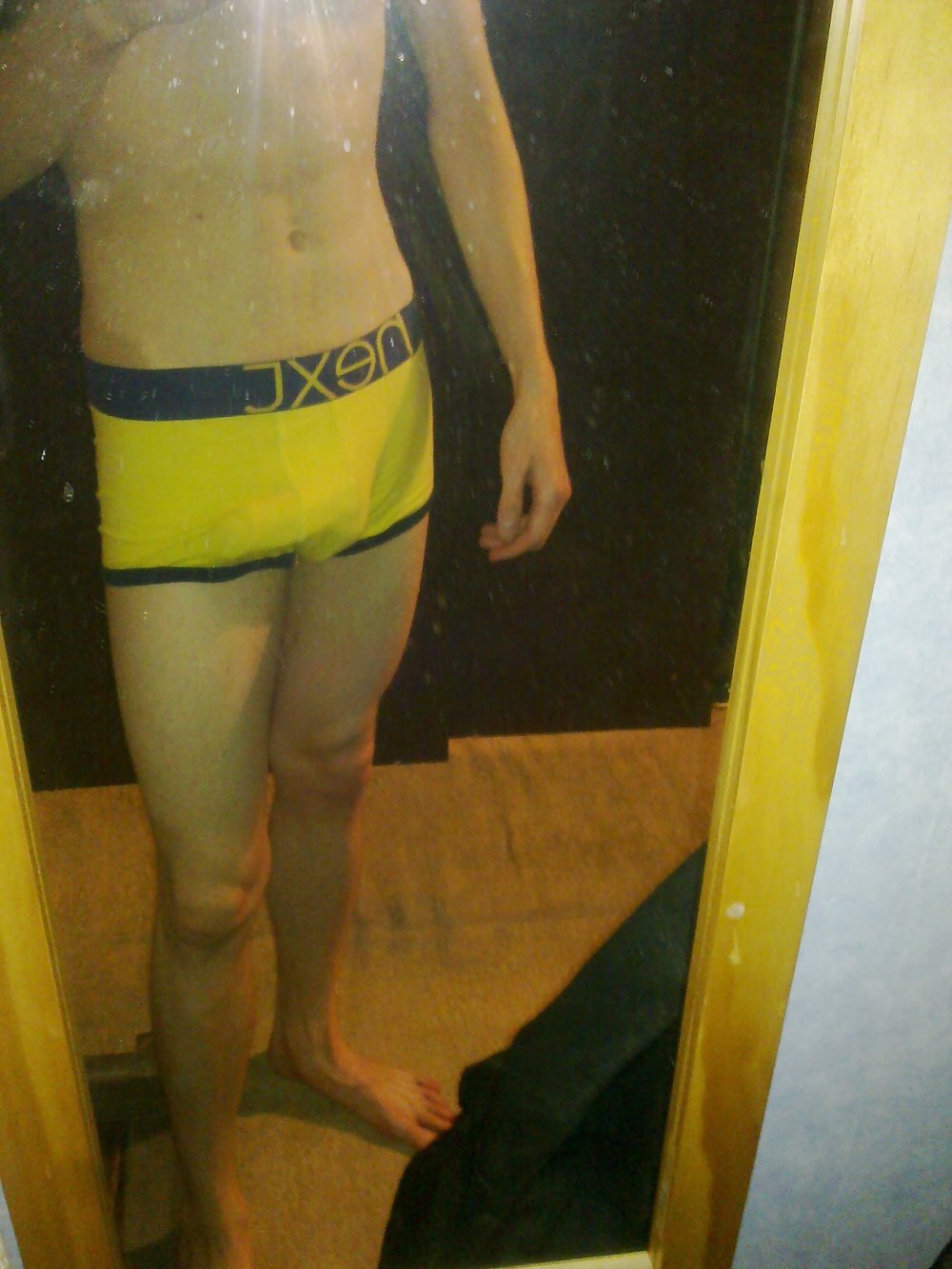 Mirror COCK Shots Yellow underwear #33967987