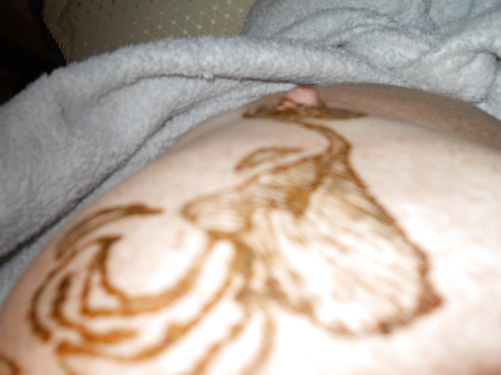 Pics of henna art on breasts #24728819