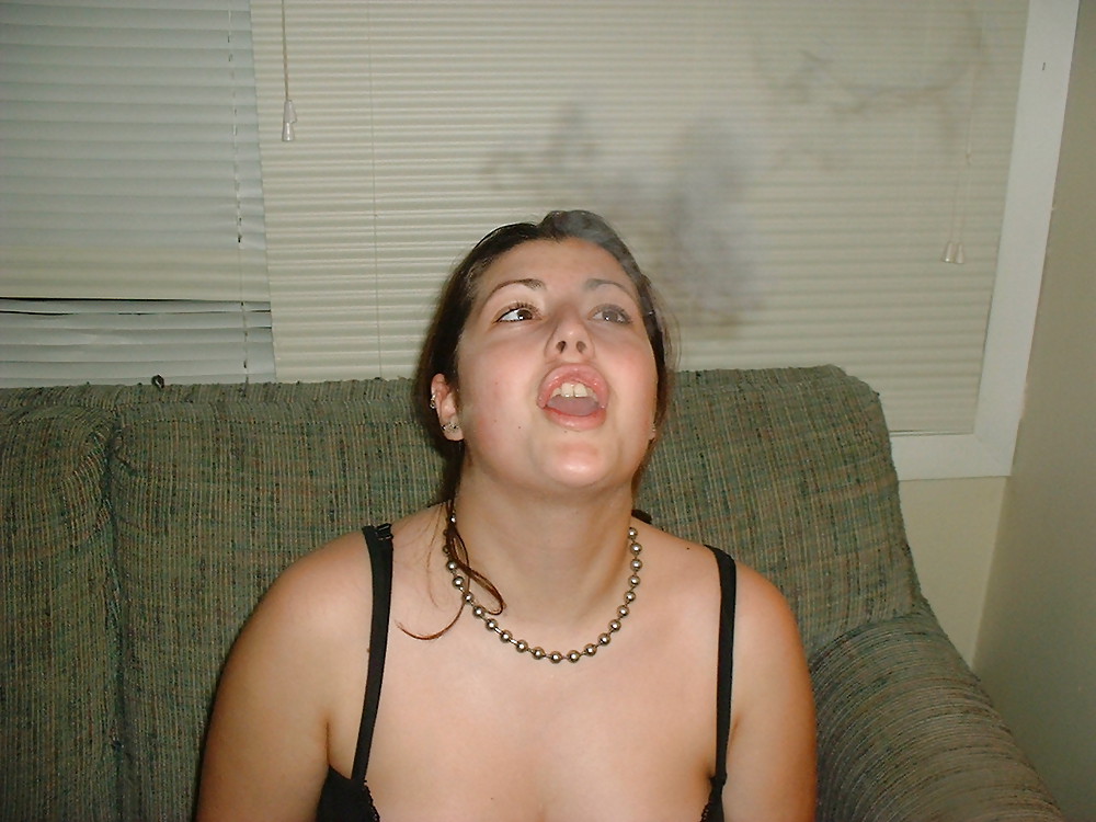 Hot chubby teen smoking weed #35014873