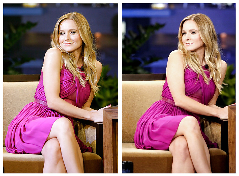 Kristen bell - guardando cazzo sexy su talk show
 #38838273