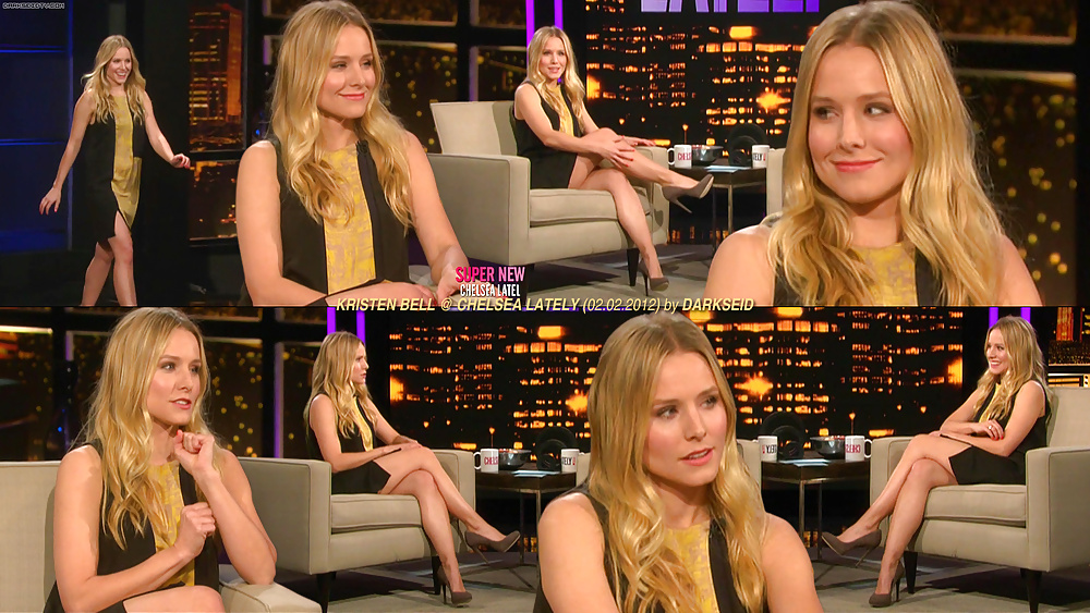 Kristen bell - guardando cazzo sexy su talk show
 #38838562