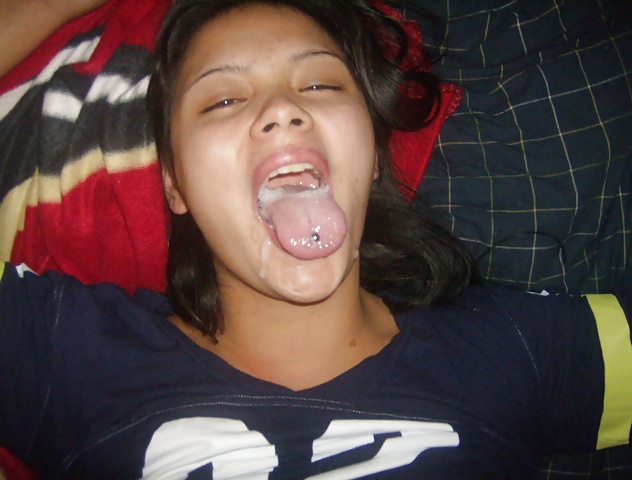 Tongue Ring Cumshots Facials #28157911