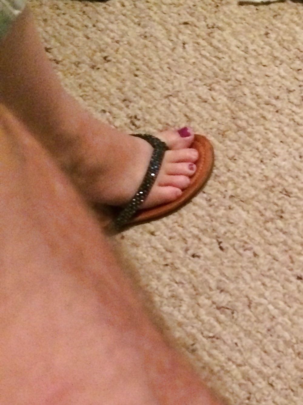 Wife's cute feet before work! #28368225
