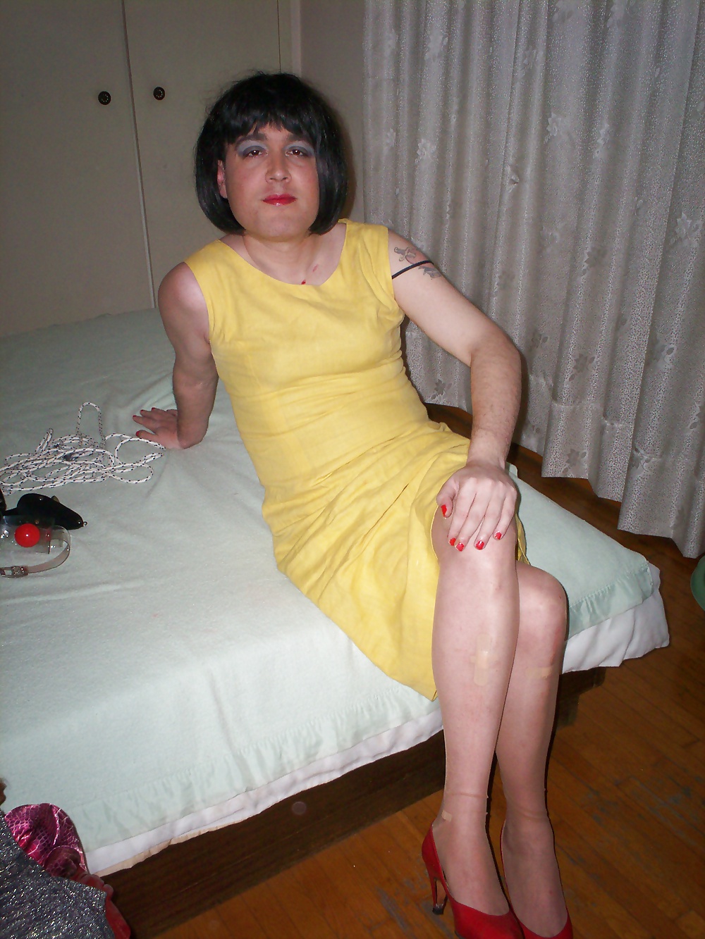 me in nylons and dress #26999964