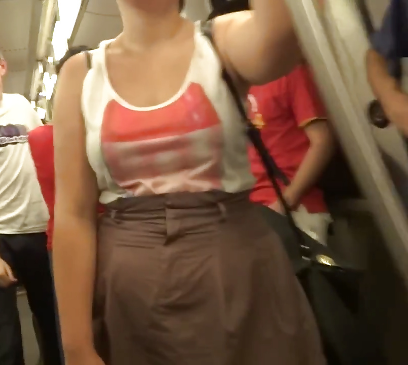 Spy subway old + young boobs romanian #34328220