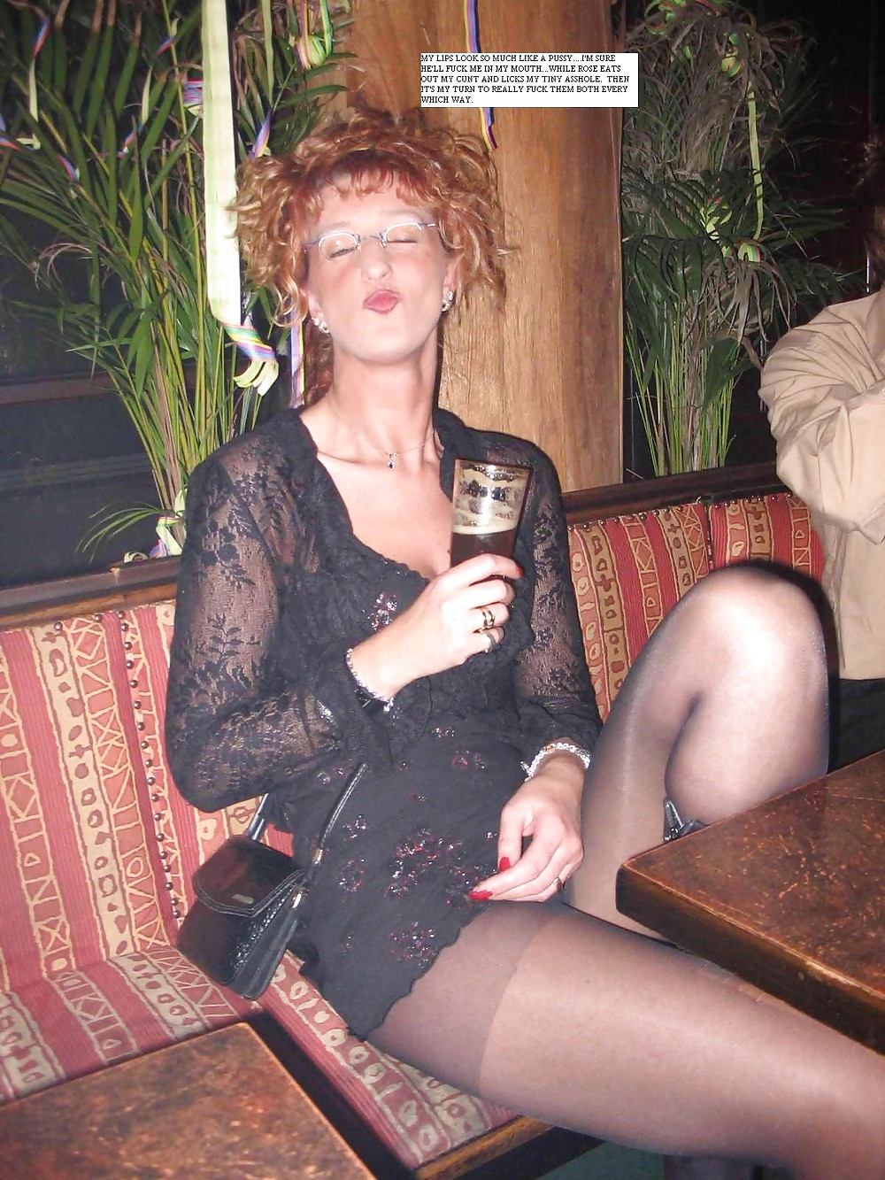 Salopes En Nylon Sont Venus à Notre Bar Pour Le Sexe Et Plus # 2 #36618261