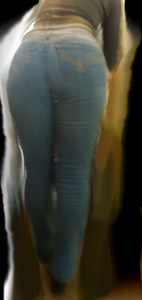 Offen Esels Pawg Milf In Jeans. Hinter Cameltoe. #27979593