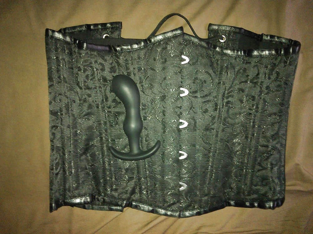 Corsetted and plugged sissy #25757288