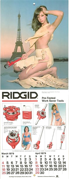 Vintage ridgid calendar girls
 #27755079