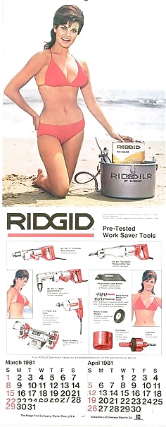 Vintage Calendar Girls RIDGID #27755121