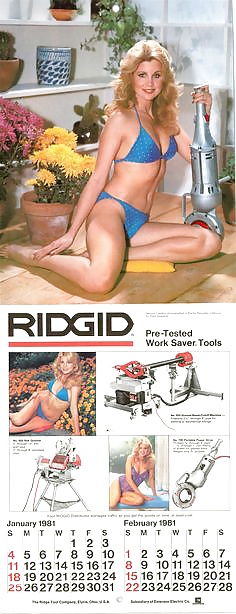 Vintage ridgid calendar girls
 #27755130