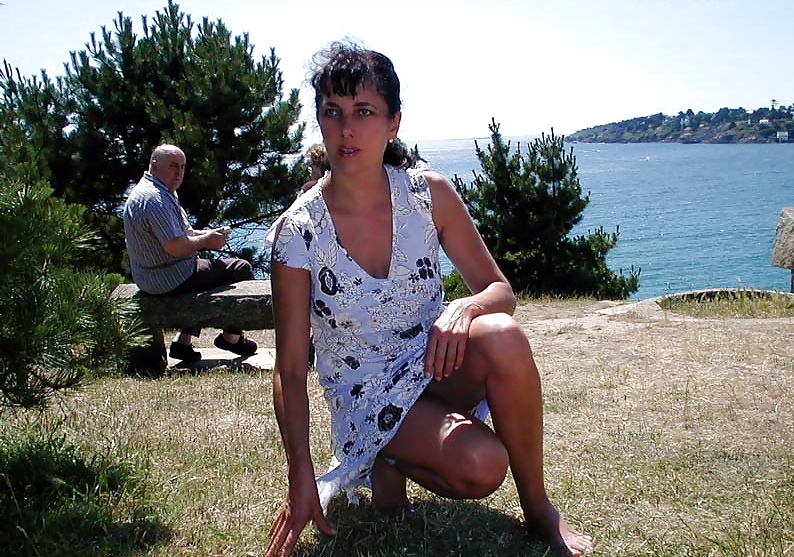 Französisch Nadine Auf Einem Strand Der Bretagne 2003 Blinkt #24663690