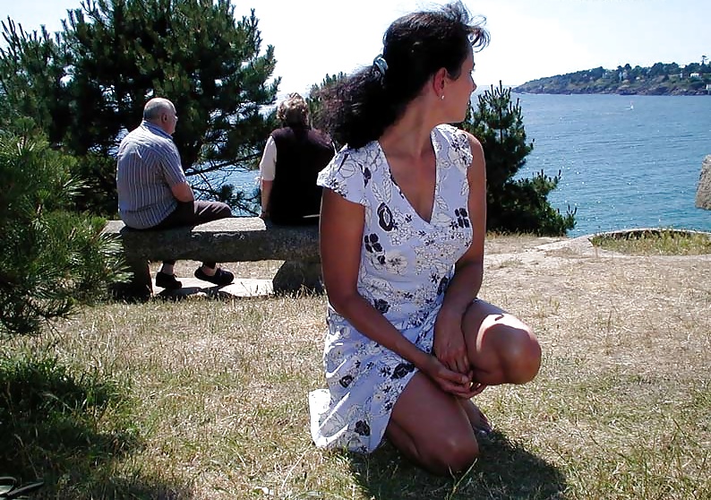 Französisch Nadine Auf Einem Strand Der Bretagne 2003 Blinkt #24663694