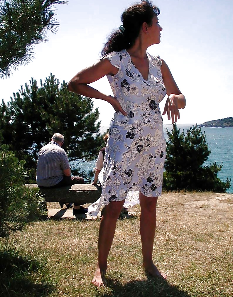 Französisch Nadine Auf Einem Strand Der Bretagne 2003 Blinkt #24663717
