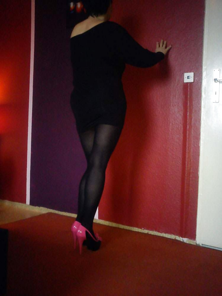 My Aunt Ulrike in sexy black Nylons. #32642751