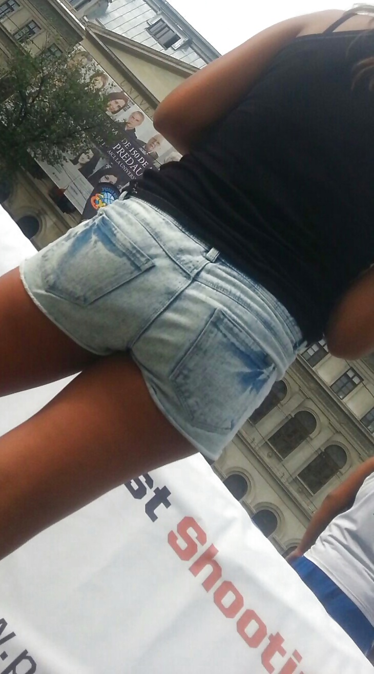 jeunes Sexy Hot Espion Cul Jeans Shorts Romanian #39624639