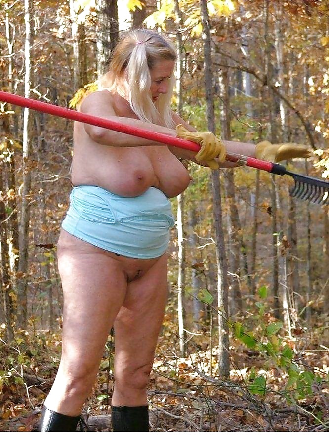 Horny granny in the woods #37697569