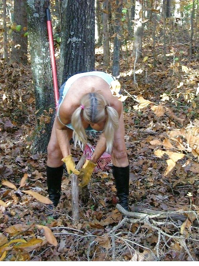 Horny granny in the woods #37697590