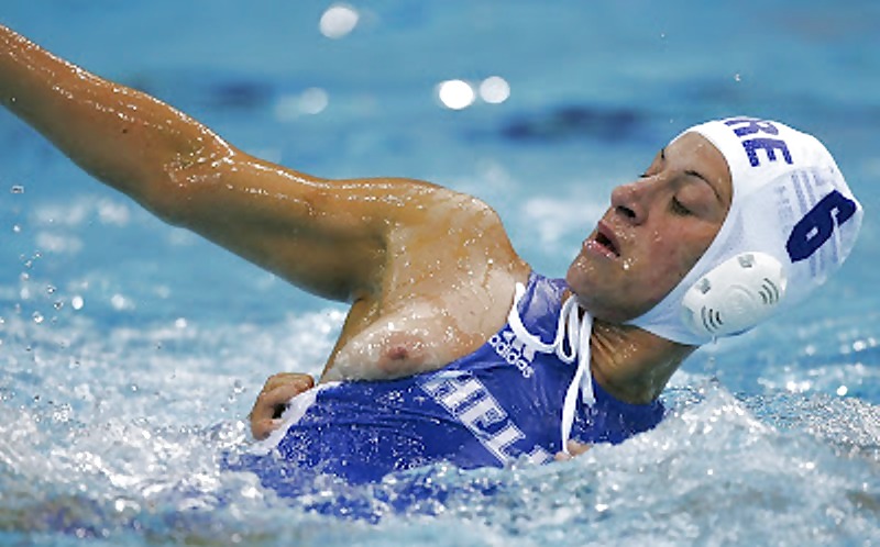 Nipslip At Waterpolo Olympics by Voyeur TROC #34592262