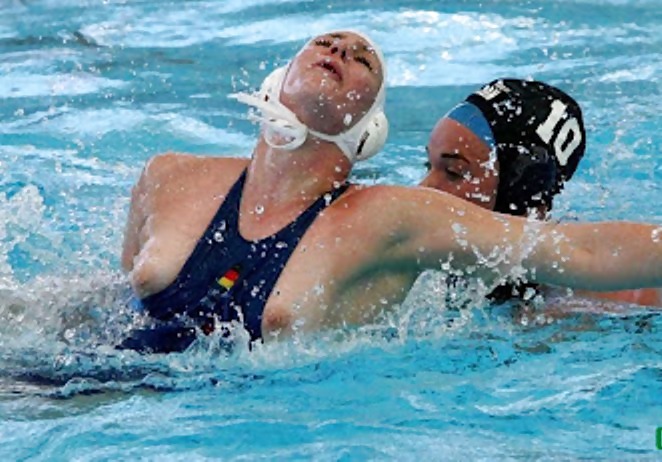 Nipslip At Waterpolo Olympics by Voyeur TROC #34592271