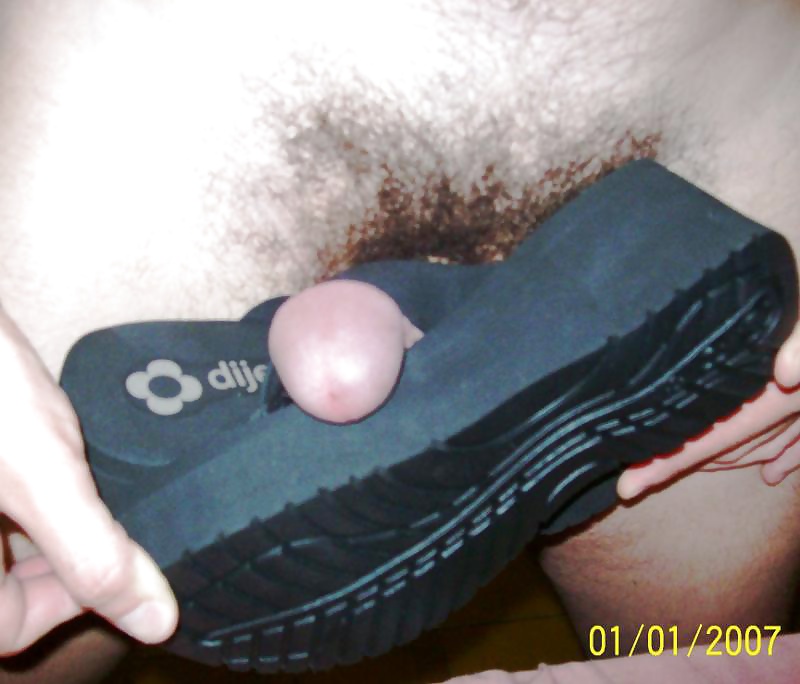 Masturbation and cum my flip flops #29429906