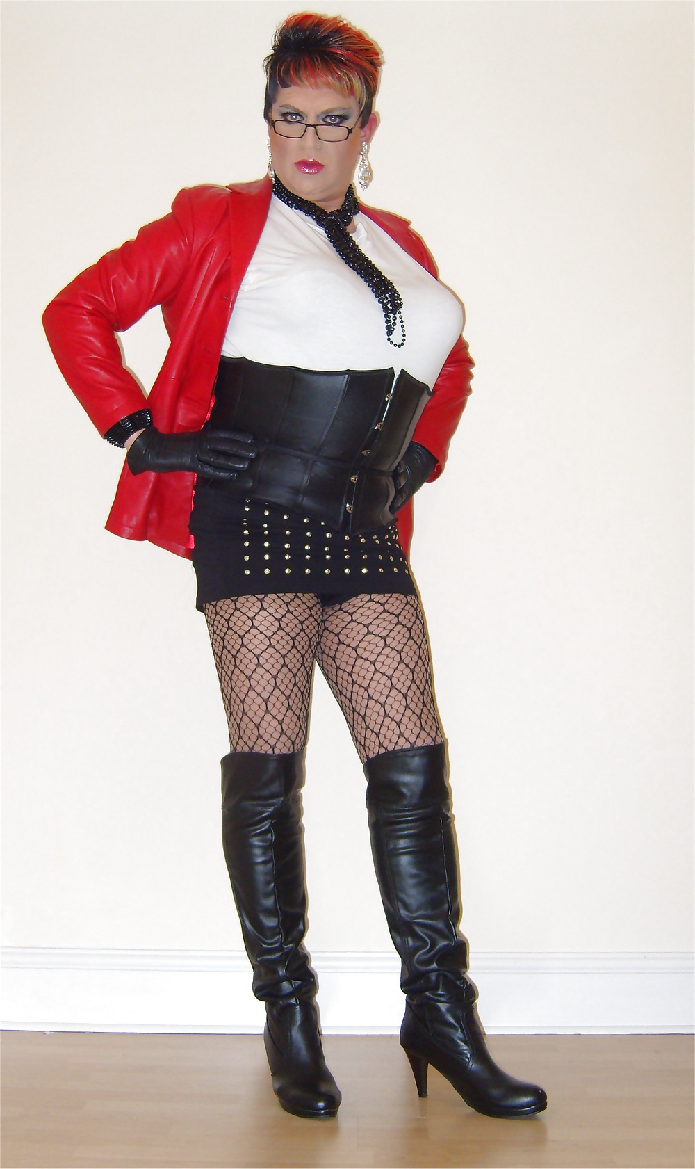 Red Leather Domme #32876172