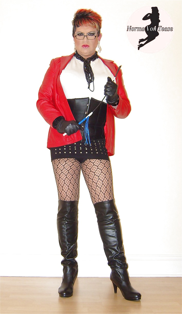 Red Leather Domme #32876181