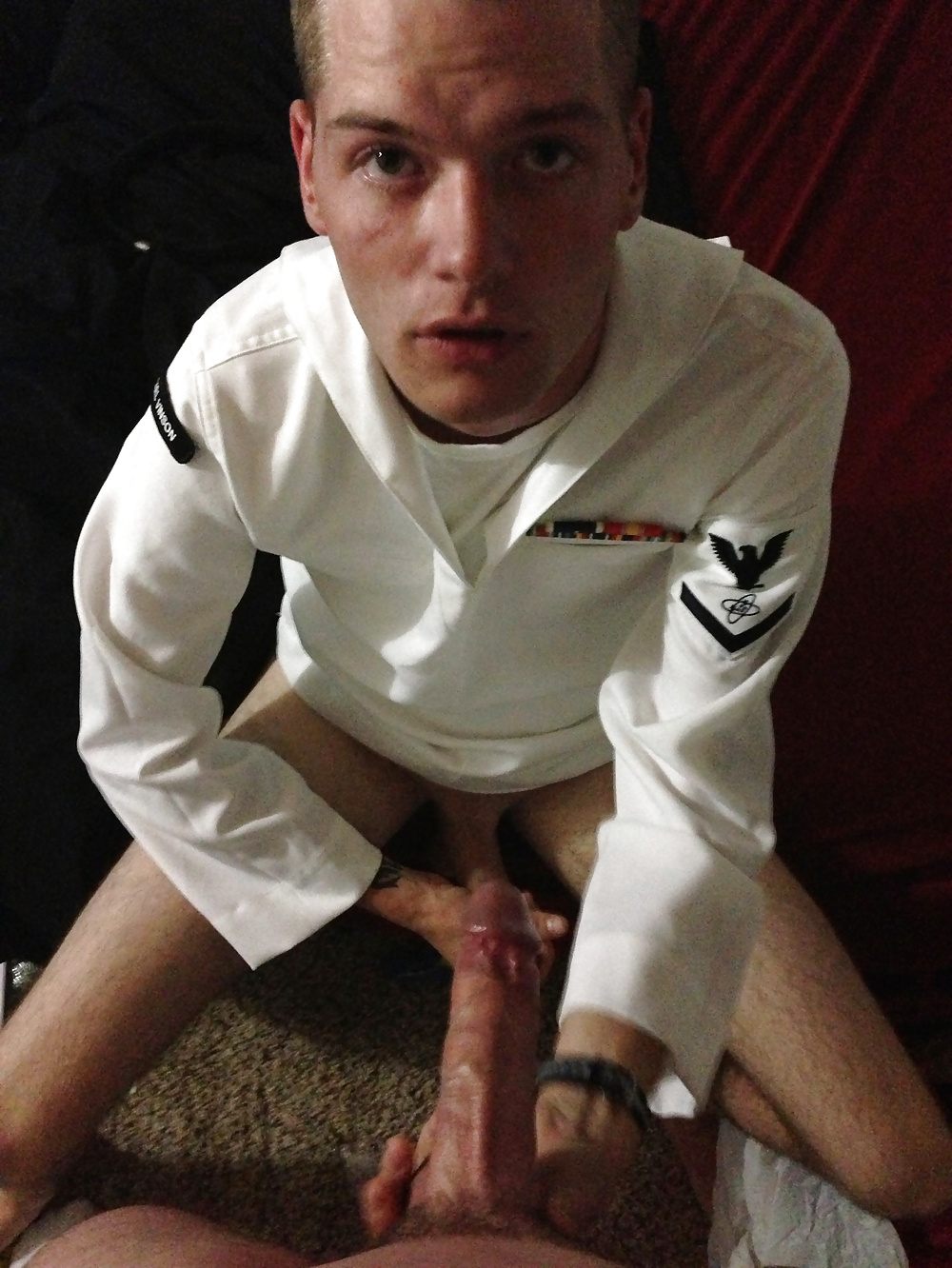 Boy1: Young Twink Sailor Cocksucker in His Whites #24718350