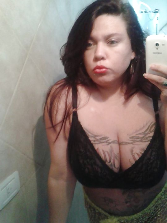 Sexy BBW tatooed with huge boobs from Argentina part 2 #33034704