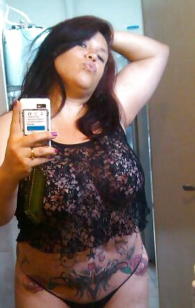 Sexy BBW tatooed with huge boobs from Argentina part 2 #33034763