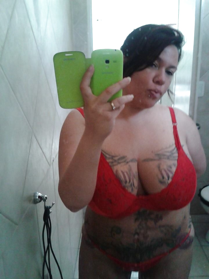 Sexy BBW tatooed with huge boobs from Argentina part 2 #33034765