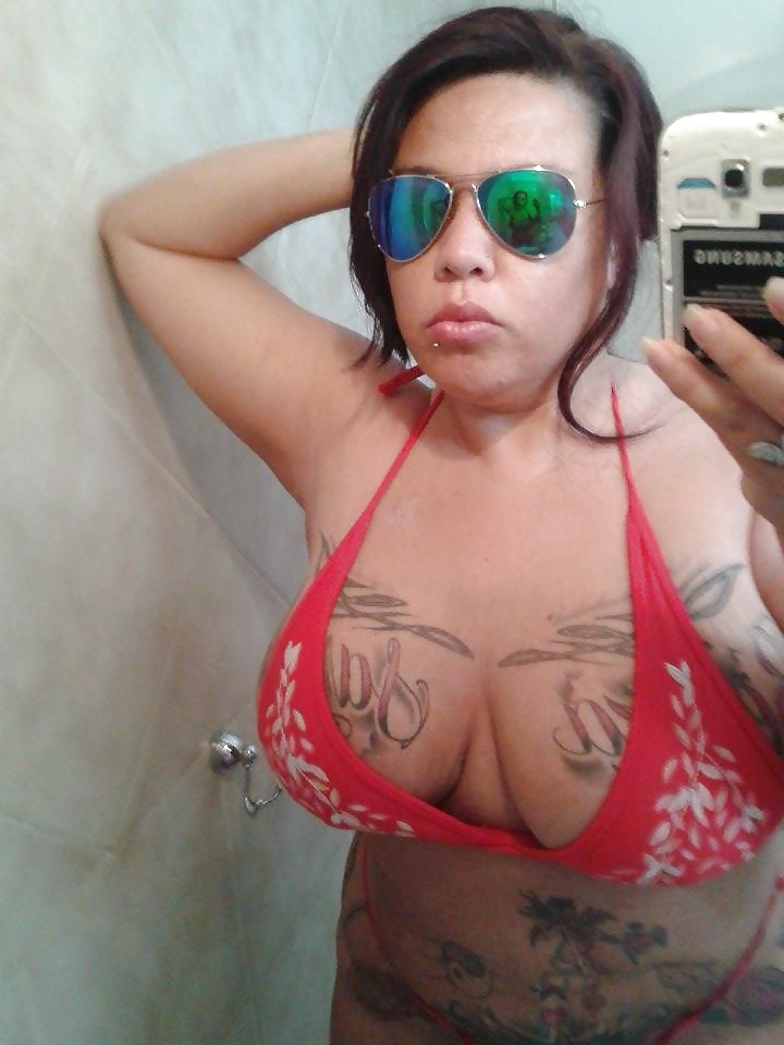 Sexy BBW tatooed with huge boobs from Argentina part 2 #33034785