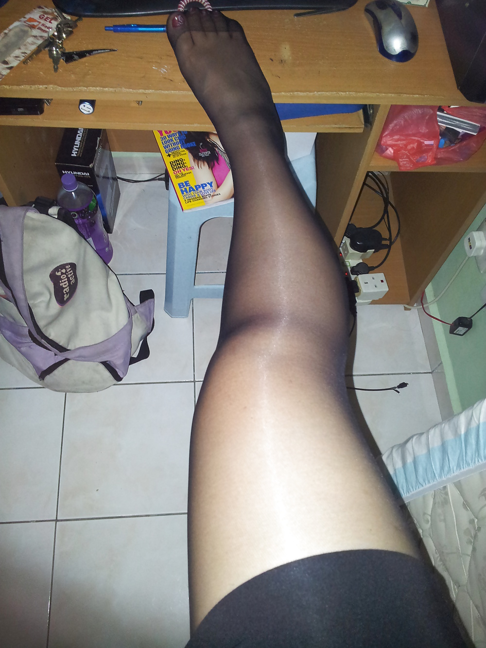 Kommentieren, Was Du Ihr Nylon Füße 3 Tun Würde! #30191053