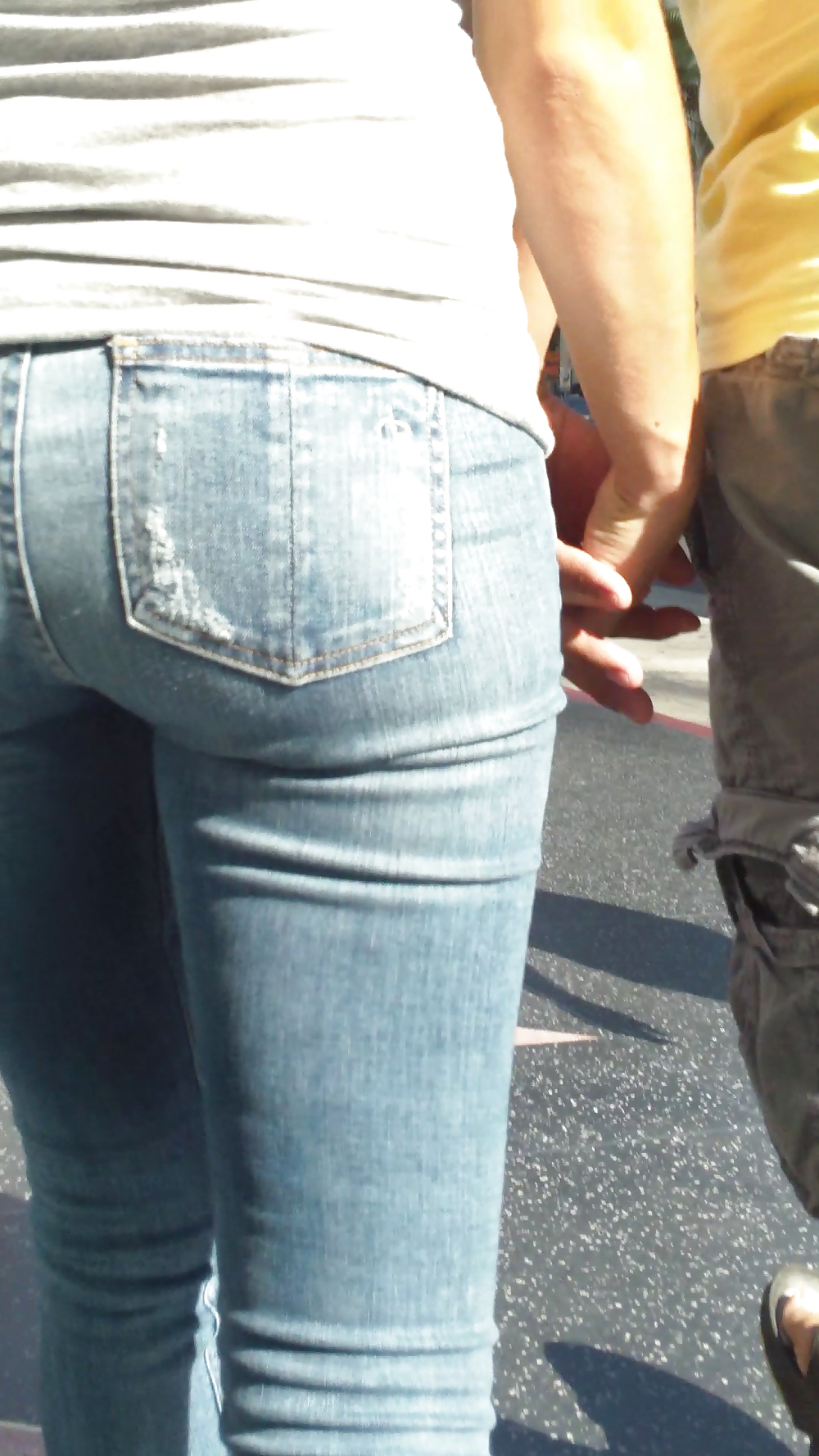 MILF smooth ass & butt in jeans  #36976916