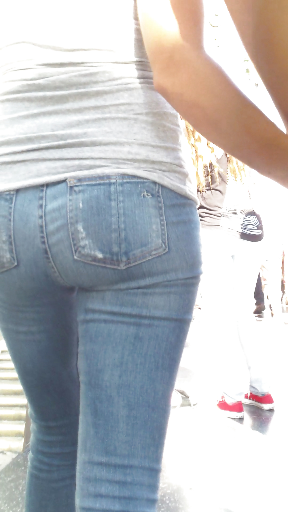 MILF smooth ass & butt in jeans  #36976922
