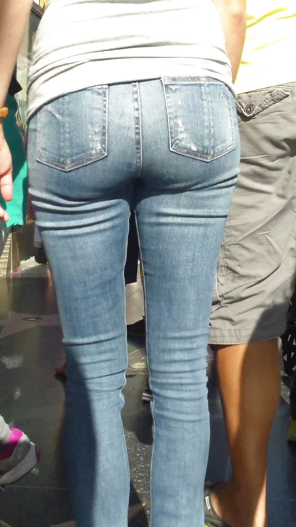 MILF smooth ass & butt in jeans  #36976939