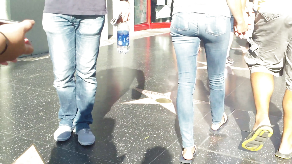 MILF smooth ass & butt in jeans  #36976955