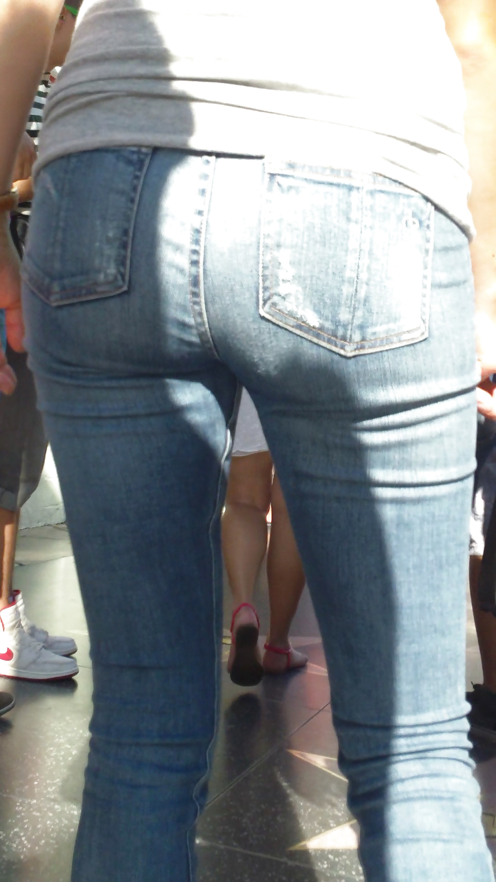 MILF smooth ass & butt in jeans  #36977054