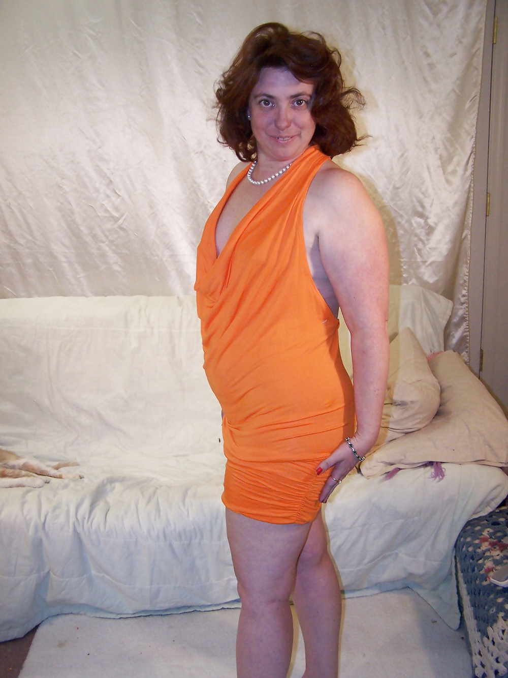 Orange dress #34969718