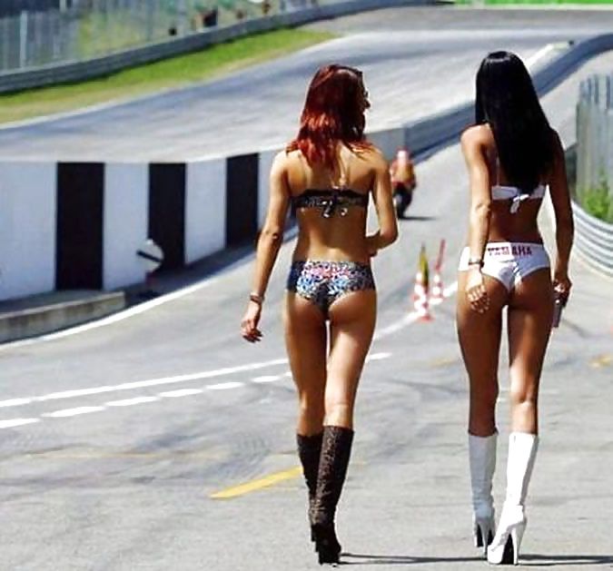 Sexy girl race car and moto 2 #25290917