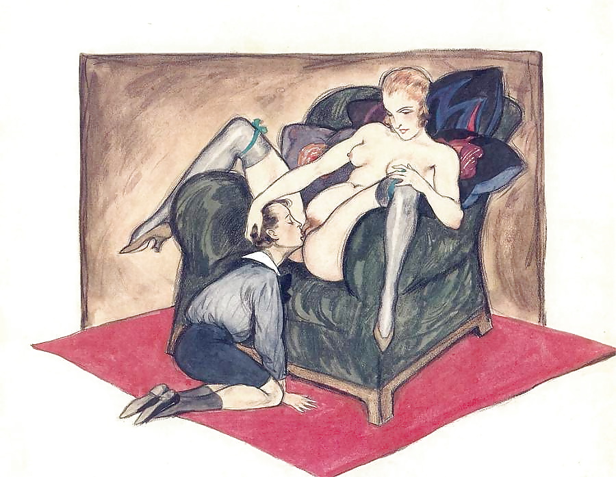 Vintage Erotic Drawings 15 #32687747