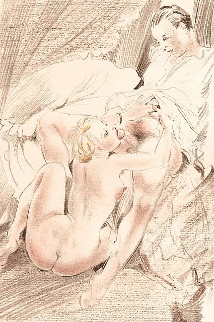 Vintage Erotic Drawings 15 #32687810