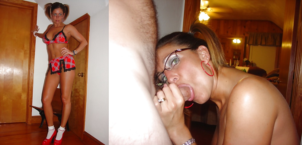 Exposed Slut Wives - Before and After 199 #39338581