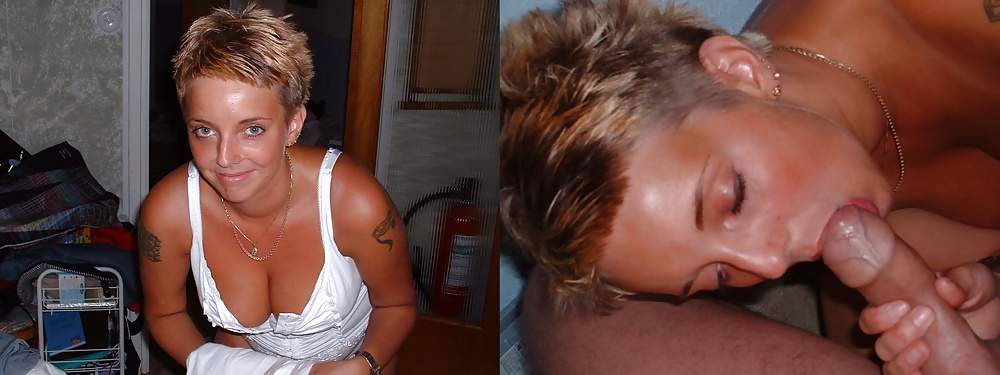Exposed Slut Wives - Before and After 199 #39338585