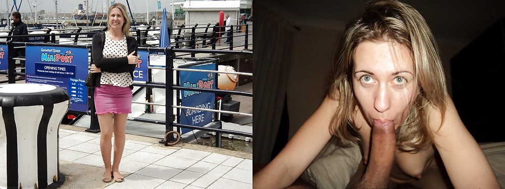 Exposed Slut Wives - Before and After 199 #39338598